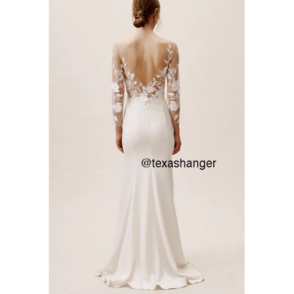 NWT Wtoo Rylan Long Sleeve Gown Sz 00 Ivory - Picture 2 of 16